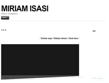 Tablet Screenshot of miriamisasi.com